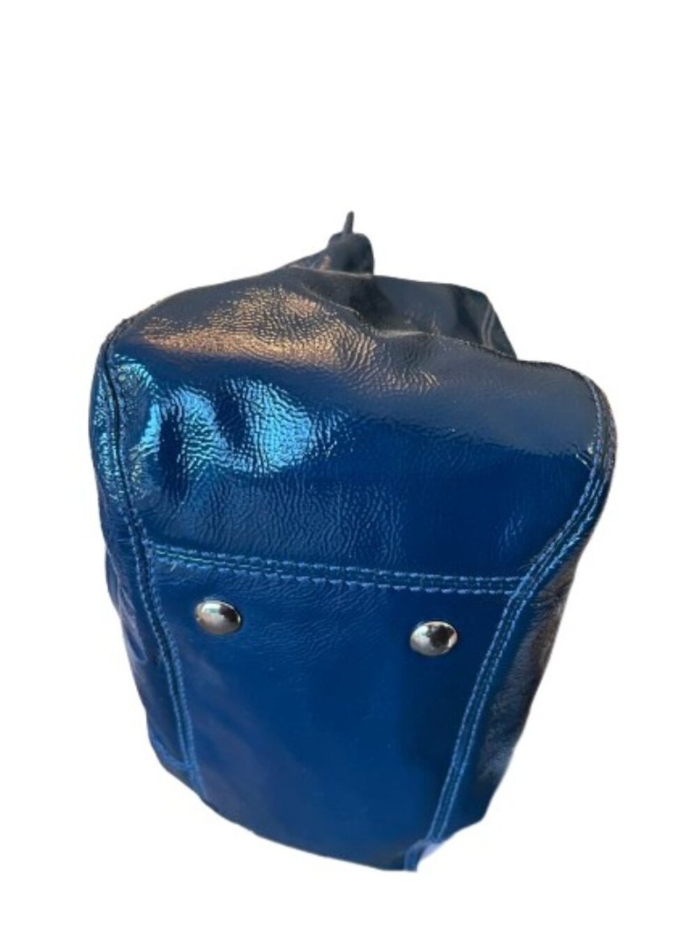 Coach Garnet Cobalt Blue Patent Leather Satchel 13926 NWOT - Picture 10 of 12